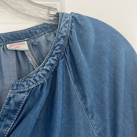 EUC Levi's Denim Blue 3/4 Sleeve Dress - Picture 6 of 8